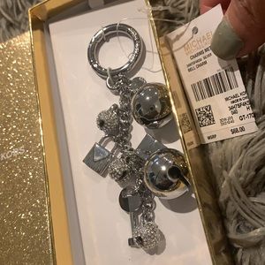 New Michael Kors Silver Metal Charms